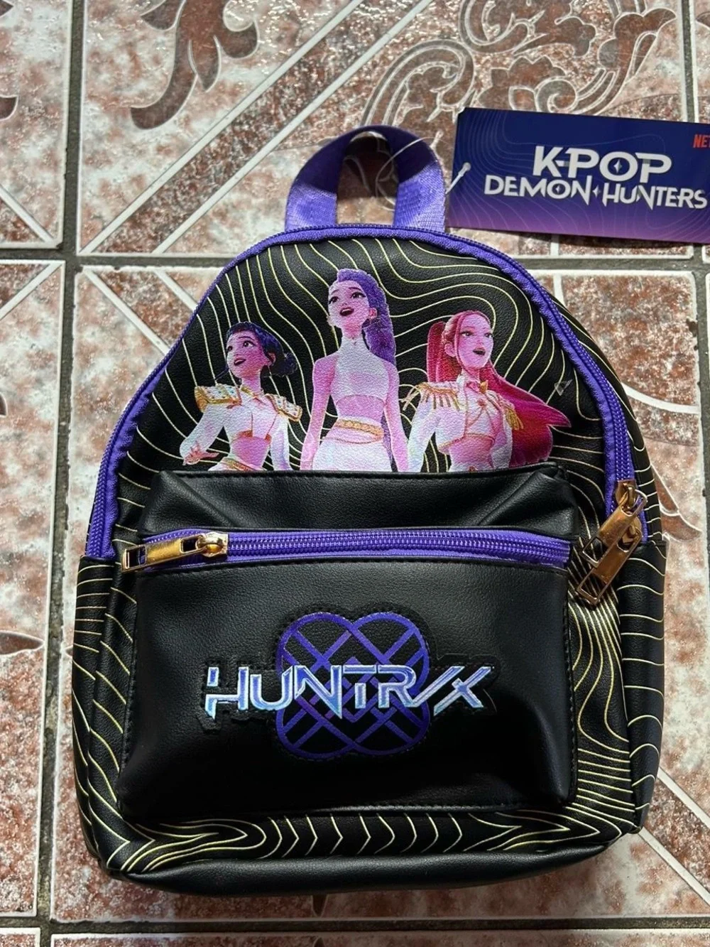 Kpop Demon Hunters Huntrix Graphic Mini Backpack NEW WITH TAGS
